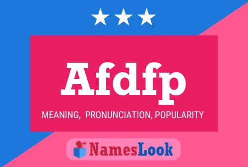 ملصق اسم Afdfp