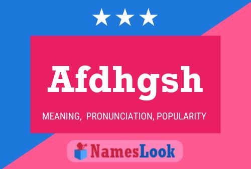 ملصق اسم Afdhgsh