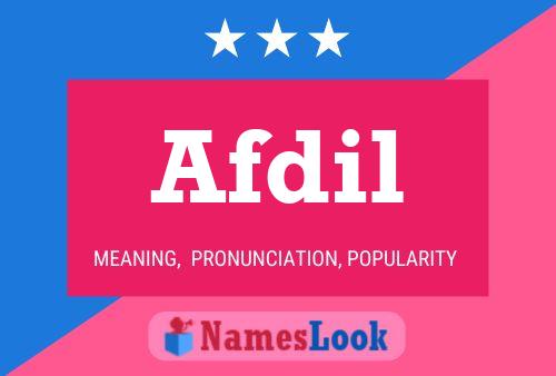 ملصق اسم Afdil