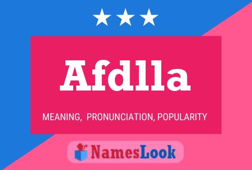 ملصق اسم Afdlla