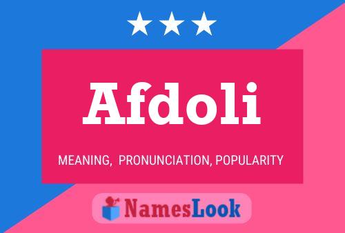 ملصق اسم Afdoli