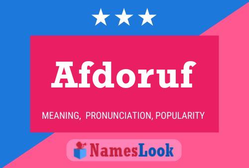 ملصق اسم Afdoruf