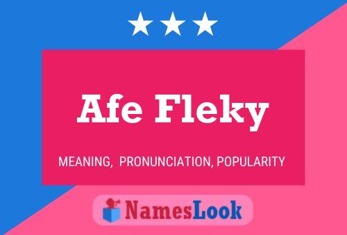 ملصق اسم Afe Fleky