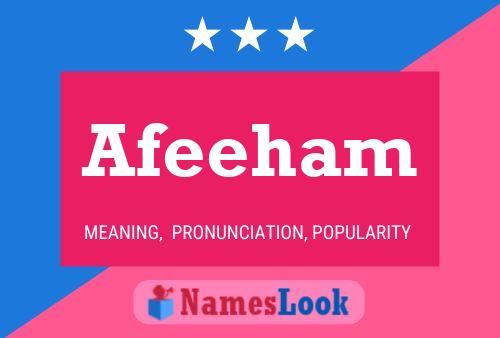 ملصق اسم Afeeham