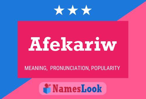 ملصق اسم Afekariw