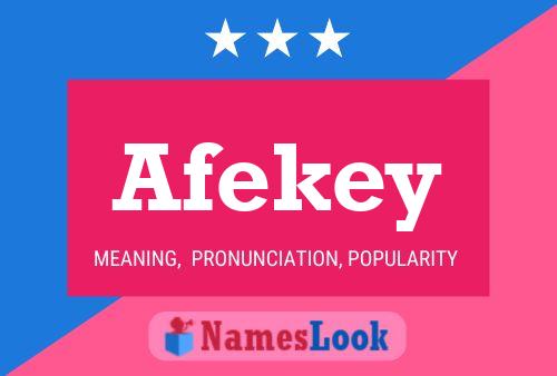 ملصق اسم Afekey