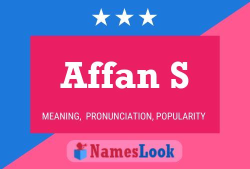 ملصق اسم Affan S