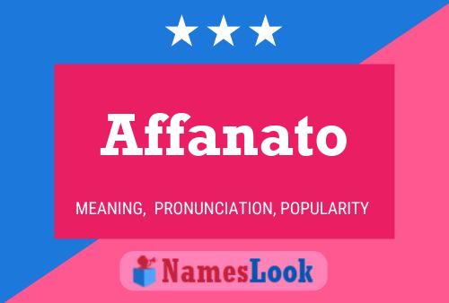 ملصق اسم Affanato