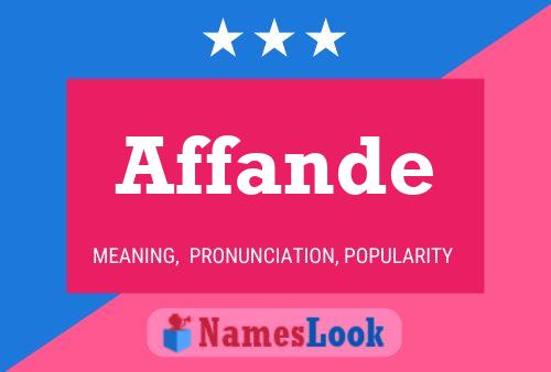 ملصق اسم Affande