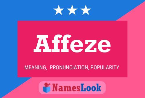 ملصق اسم Affeze