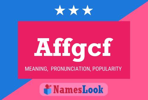 ملصق اسم Affgcf