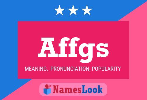 ملصق اسم Affgs