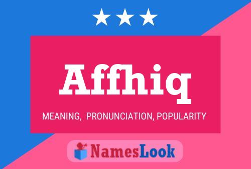 ملصق اسم Affhiq