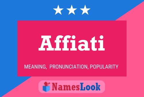 ملصق اسم Affiati