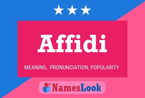 ملصق اسم Affidi