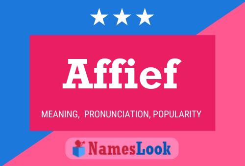 ملصق اسم Affief