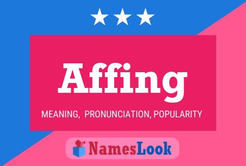 ملصق اسم Affing