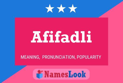 ملصق اسم Afifadli