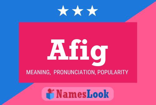 ملصق اسم Afig