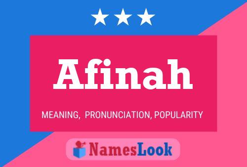 ملصق اسم Afinah