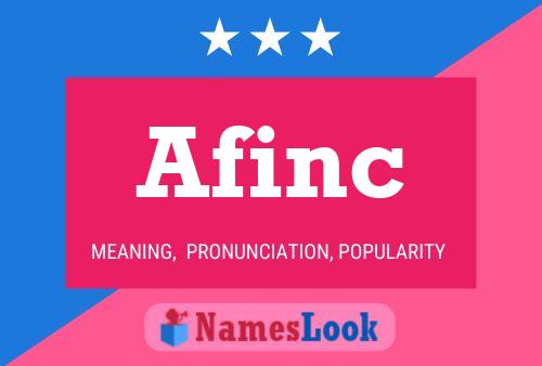 ملصق اسم Afinc