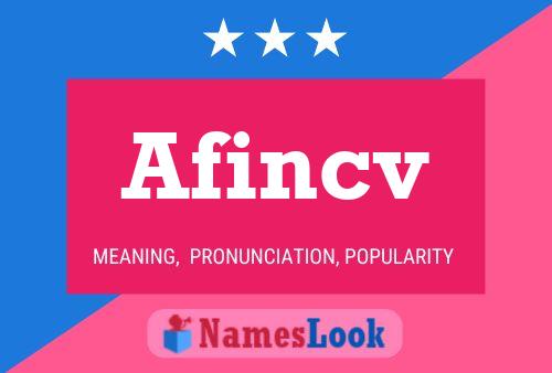 ملصق اسم Afincv