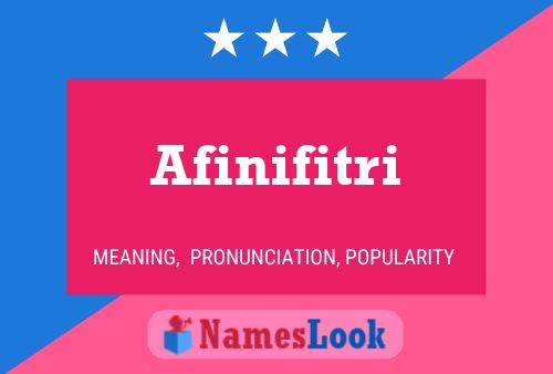 ملصق اسم Afinifitri