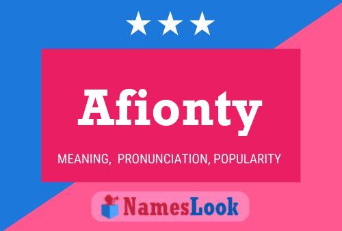 ملصق اسم Afionty