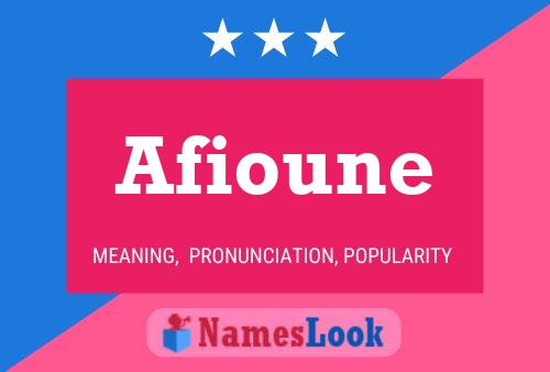 ملصق اسم Afioune