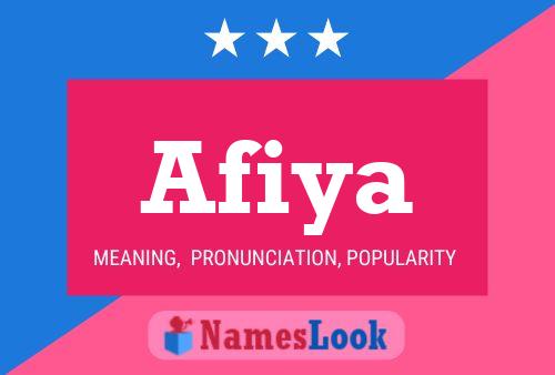 ملصق اسم Afiya