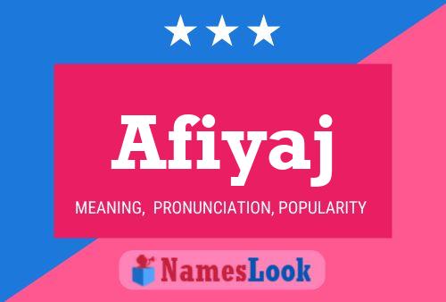 ملصق اسم Afiyaj