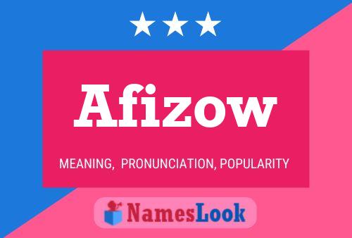 ملصق اسم Afizow