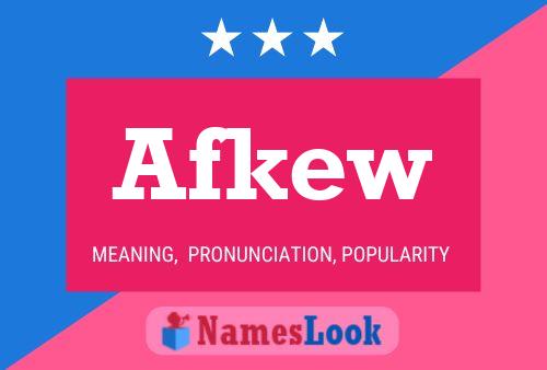 ملصق اسم Afkew