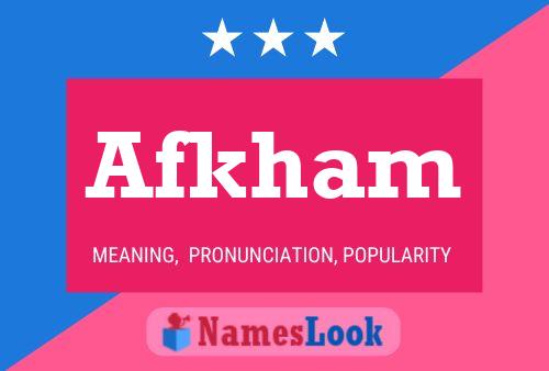 ملصق اسم Afkham