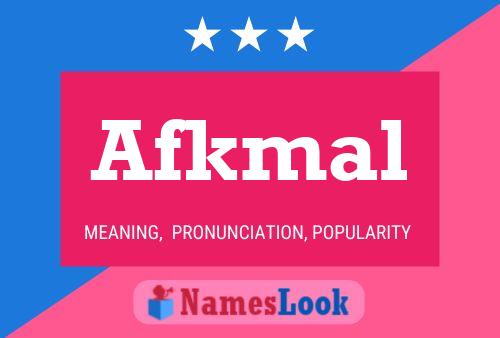 ملصق اسم Afkmal