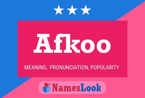 ملصق اسم Afkoo