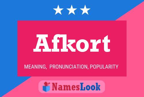 ملصق اسم Afkort