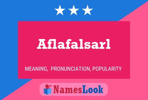 ملصق اسم Aflafalsarl