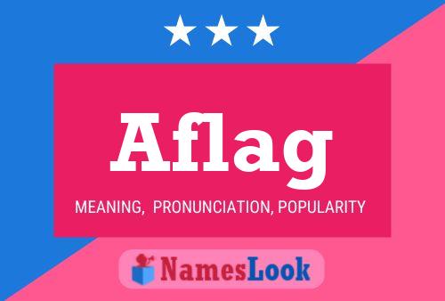 ملصق اسم Aflag