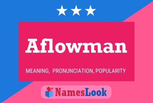 ملصق اسم Aflowman