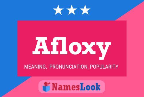 ملصق اسم Afloxy