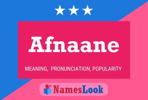 ملصق اسم Afnaane