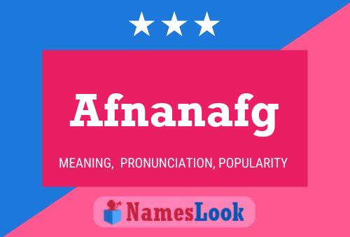 ملصق اسم Afnanafg