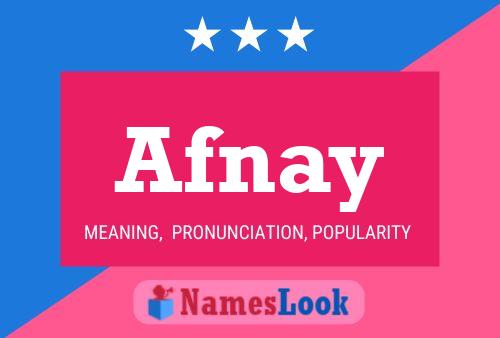 ملصق اسم Afnay