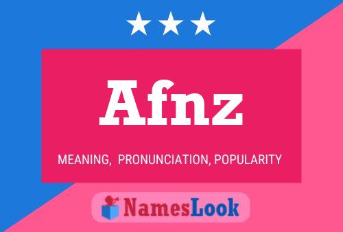 ملصق اسم Afnz