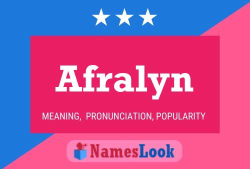 ملصق اسم Afralyn