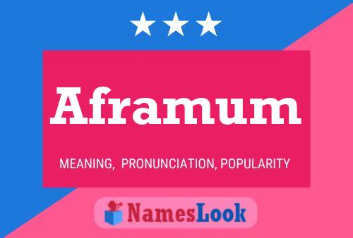 ملصق اسم Aframum