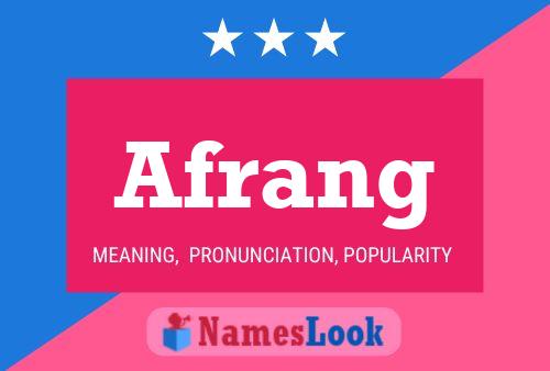 ملصق اسم Afrang