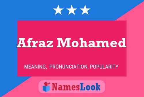 ملصق اسم Afraz Mohamed