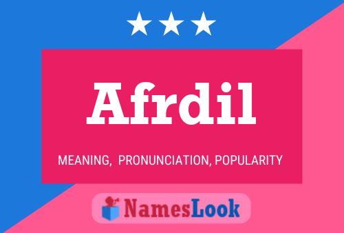 ملصق اسم Afrdil